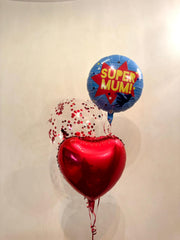 Super Mum balloon bunch